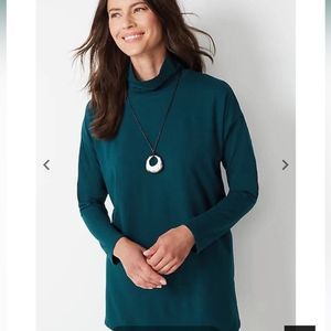 Luxe Supima High-Low Turtleneck Tunic J.Jill women’s Sz XS NWOT